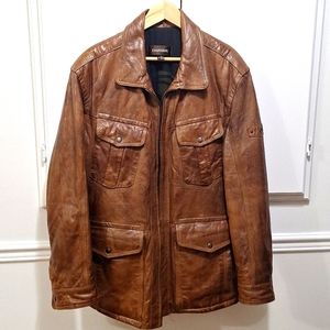 Genuine leather coat